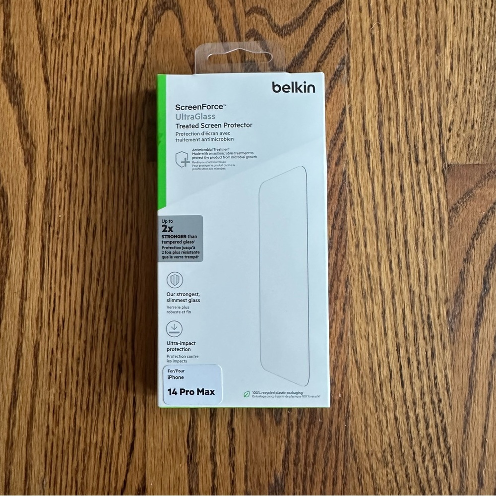 NWT Belkin ScreenForce UltraGlass Screen Protector iPhone 14 Pro Max